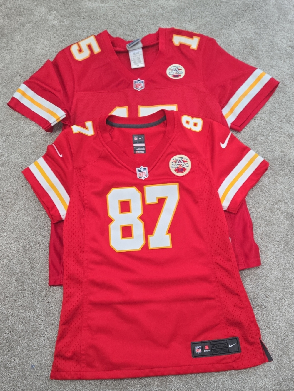 Nike Red Kansas City Chiefs #87 Short Sleeve Women's Jersey